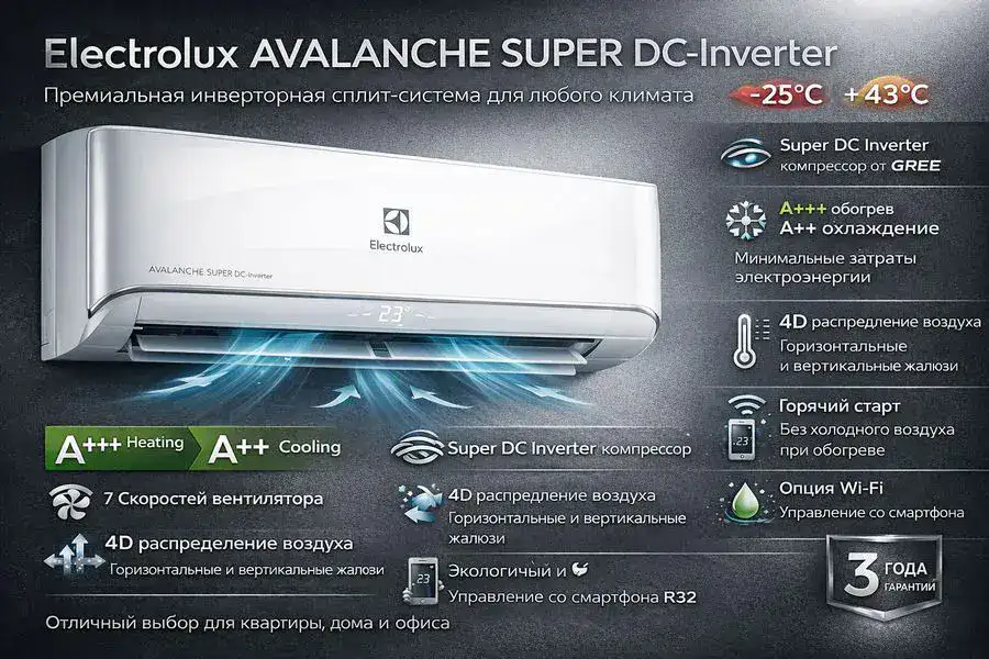 Кондиционер Electrolux Avalanche